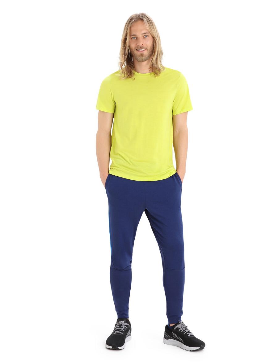 Icebreaker ZoneKnit™ Merino Férfi Jogger Nadrág Királykék Sötétkék | HU 1142KORI